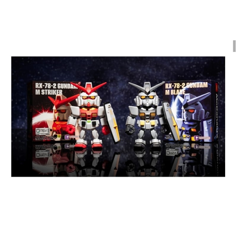 (套組) 麥當勞聯名鋼彈 RX-78 初鋼 突擊版 暗影版-細節圖2
