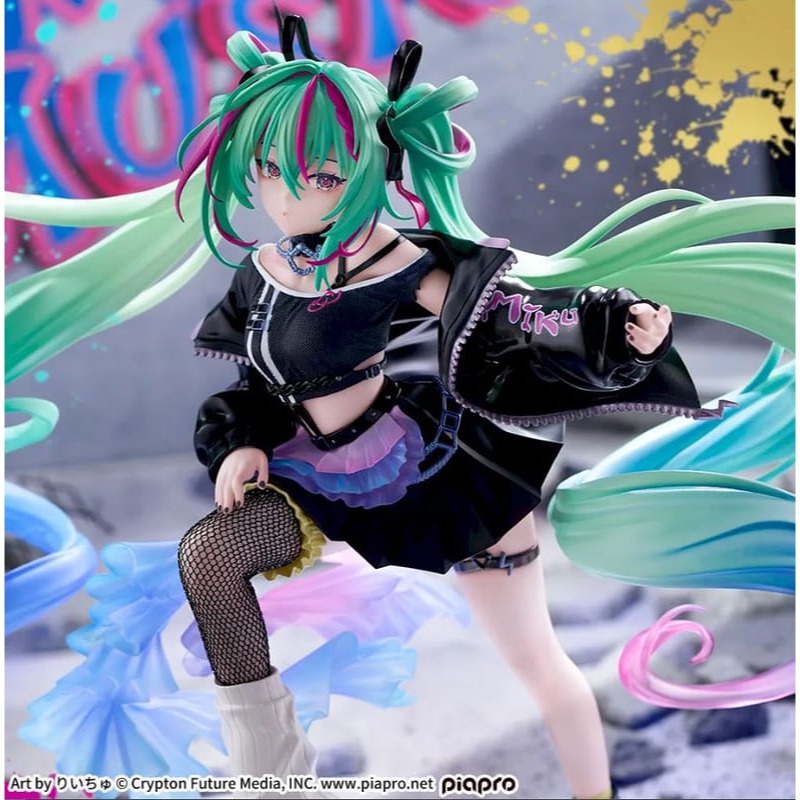 SEGA景品 FIGURIZMα 初音未來 MIKU 龐克Ver-細節圖4