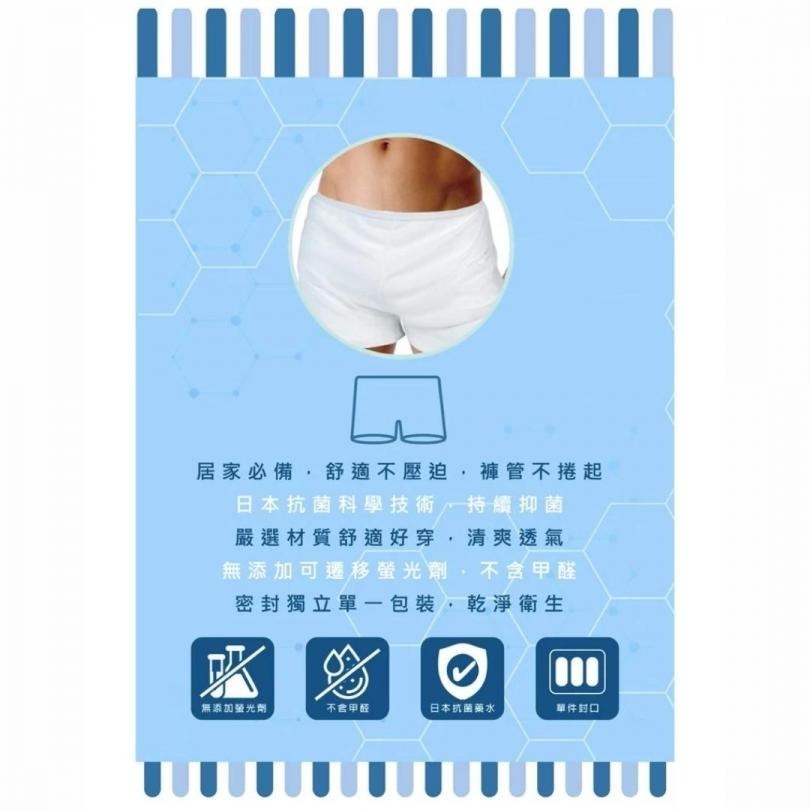 開發票 Cotton Republic 棉花共和國 抗菌科學 男用平口免洗棉褲 2入/包 多尺寸供選-細節圖2