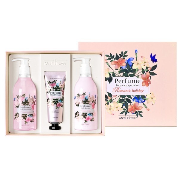 開發票 Medi Flower 身體護理香氛禮盒 兩款供選(內含沐浴乳300ml+乳液300ml+護手霜80g) 交換禮-規格圖6