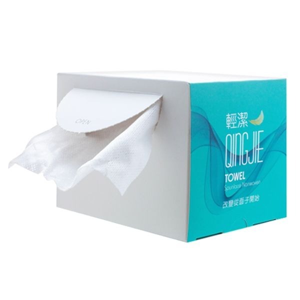QingJie 輕潔 拋棄式洗臉巾 100張/盒-規格圖6