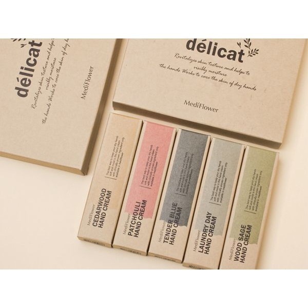 開發票 韓國 Medi Flower 朝曦香氛護手霜禮盒 30gx5入/盒 環保包裝 交換禮物 聖誕節-細節圖2