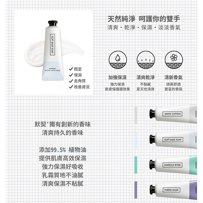 開發票 韓國 MUMCHIT 默契 香氛護手霜 50ml/入 多款供選-細節圖3