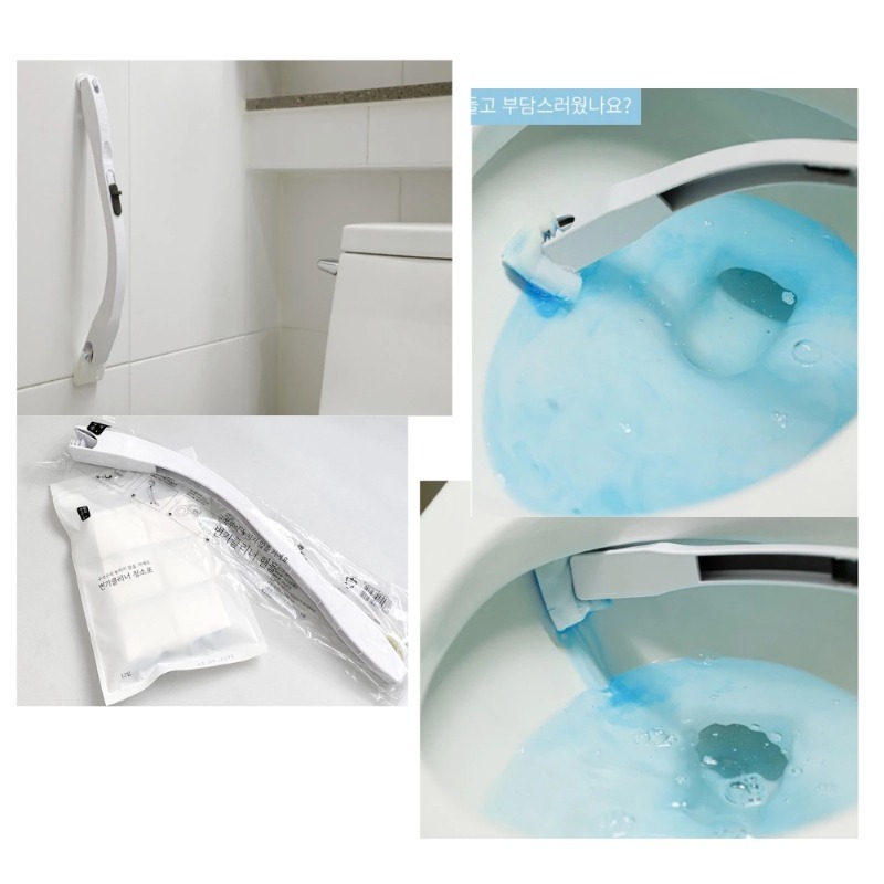 開發票 韓國 SAENGONG 生活工作所 拋棄式馬桶刷 馬桶清潔刷 內含刷柄*1+刷頭*12 另售補充清潔刷頭-細節圖3