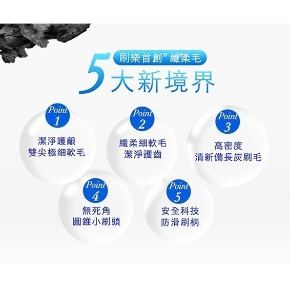 開發票 刷樂 Shallop  炭密清新牙刷 3支入-細節圖3