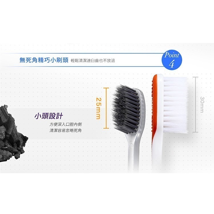開發票 刷樂 Shallop  炭密清新牙刷 3支入-細節圖7