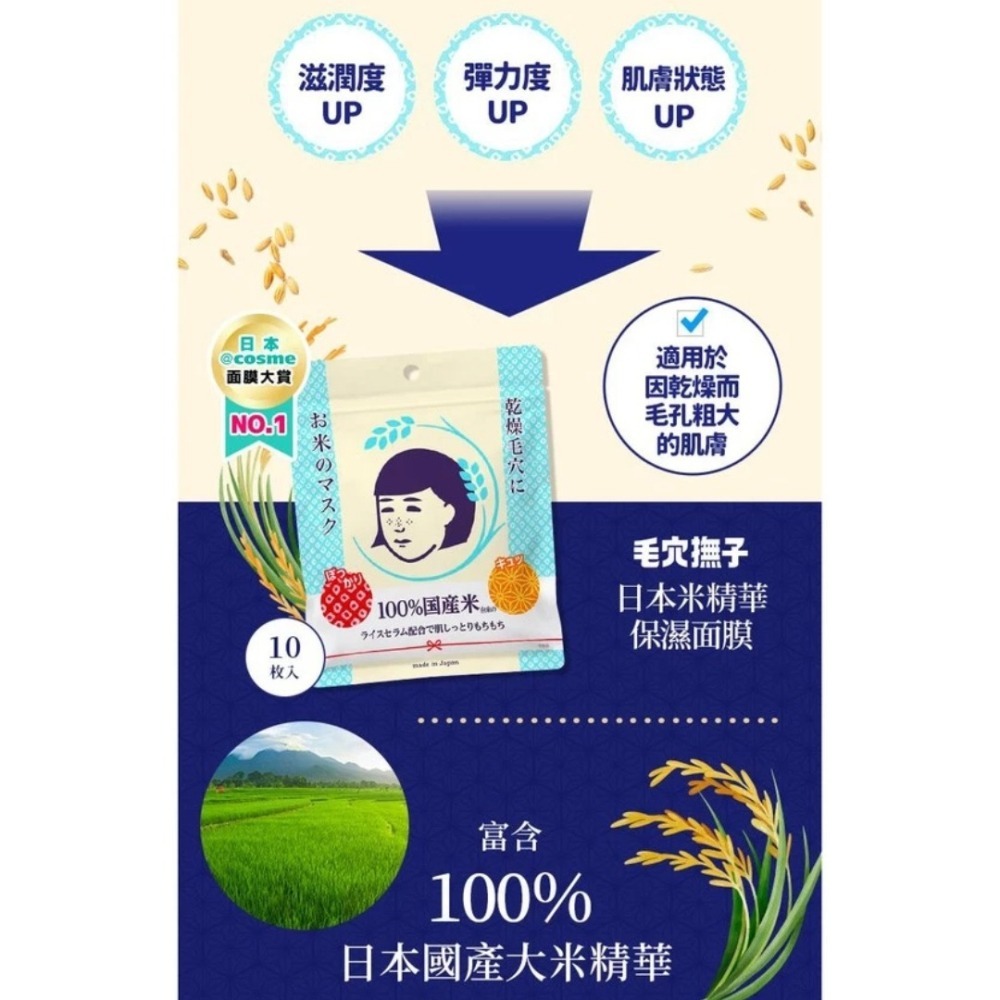 開發票 石澤研究所 毛穴撫子面膜 日本米精華保濕／男子用零毛孔／毛孔緊緻 多款供選-細節圖5