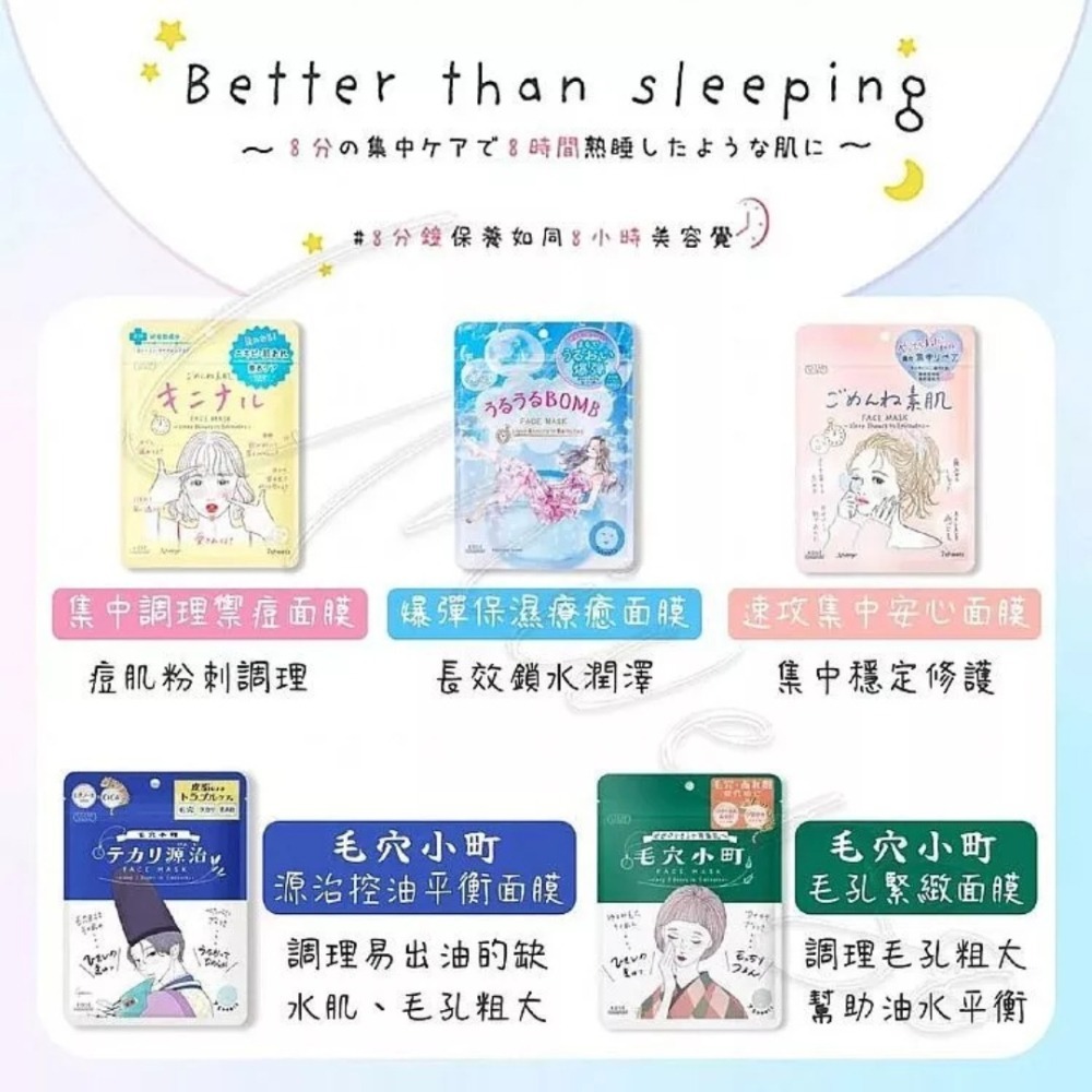 開發票 日本 KOSE 高絲 光映透定面膜 7枚入/包  多款供選-細節圖3