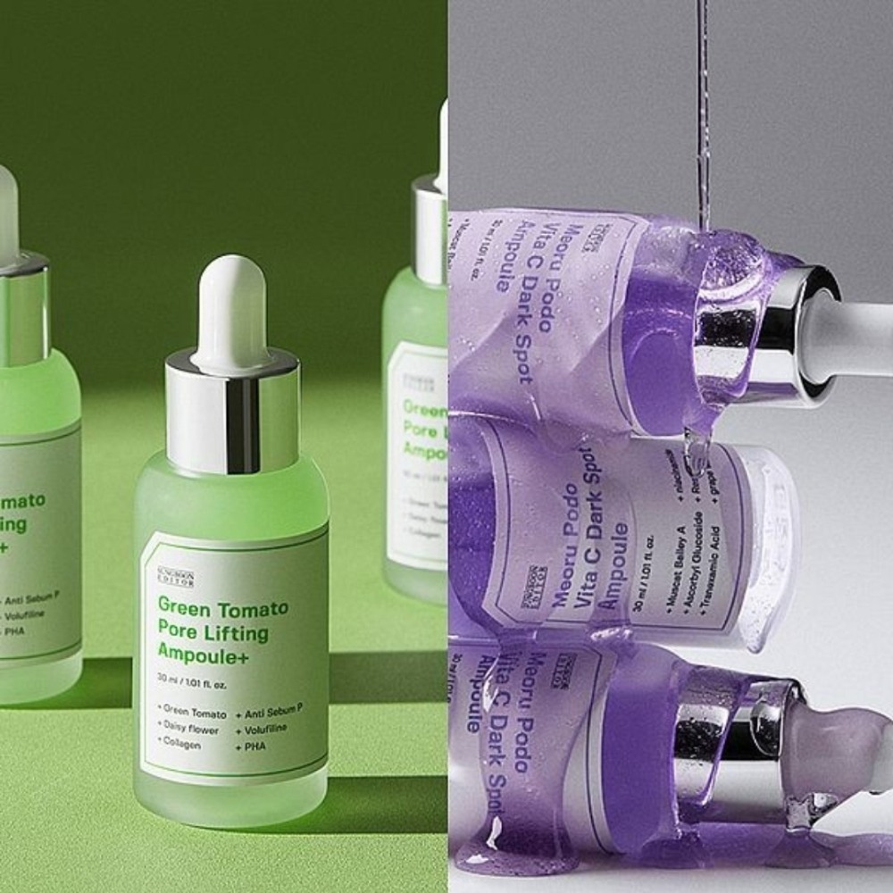 開發票 韓國 SUNGBOON EDITOR 山葡萄維他命C亮白安瓶／綠番茄毛孔安瓶 精華 30ml/入 多款供選-細節圖2