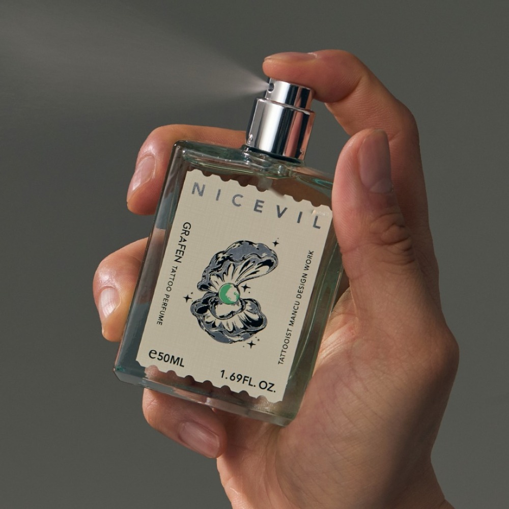 開發票 韓國 GRAFEN Tattoo 紋身香水 50ml/入 NICEVIL-細節圖3