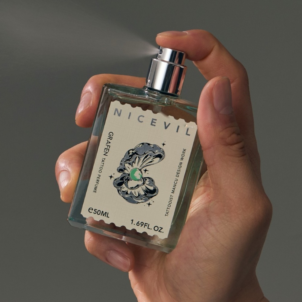 開發票 韓國 GRAFEN Tattoo 紋身香水 50ml/入 NICEVIL-細節圖3