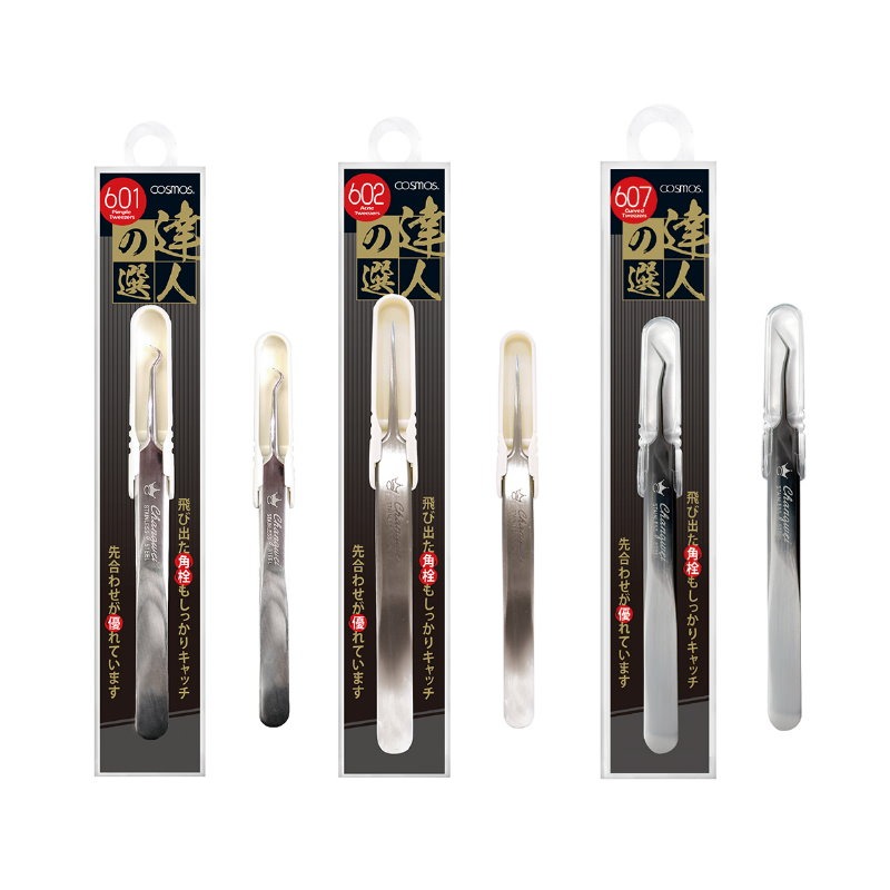 開發票 cosmos 達人之選粉刺夾 青春痘夾 彎601 / 尖602 / 斜607 多款供選-細節圖2