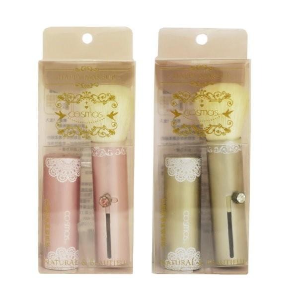 ★開發票 cosmos 旅行修容蜜粉刷 金色/粉色供選 (B32221)-細節圖2