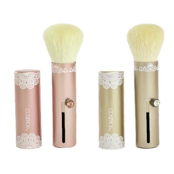 ★開發票 cosmos 旅行修容蜜粉刷 金色/粉色供選 (B32221)-細節圖3