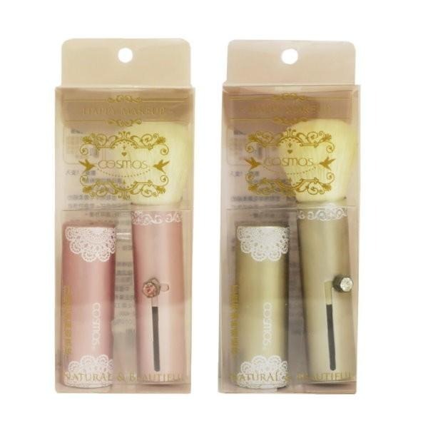 ★開發票 cosmos 旅行修容蜜粉刷 金色/粉色供選 (B32221)-細節圖2