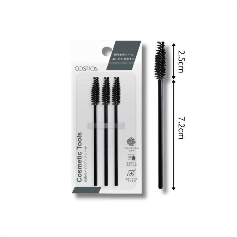 黑桿 螺旋睫毛刷 3支入(B32423)