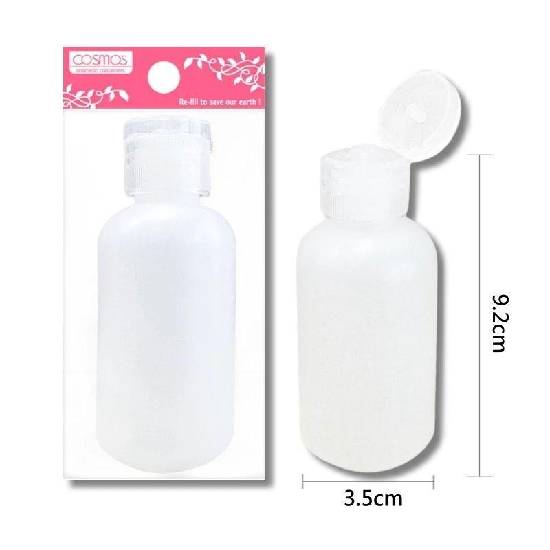 開發票 cosmos 60ml 掀蓋瓶 (T36341) 分裝瓶 旅行 HDPE2號 霧面 可耐酒精-細節圖2