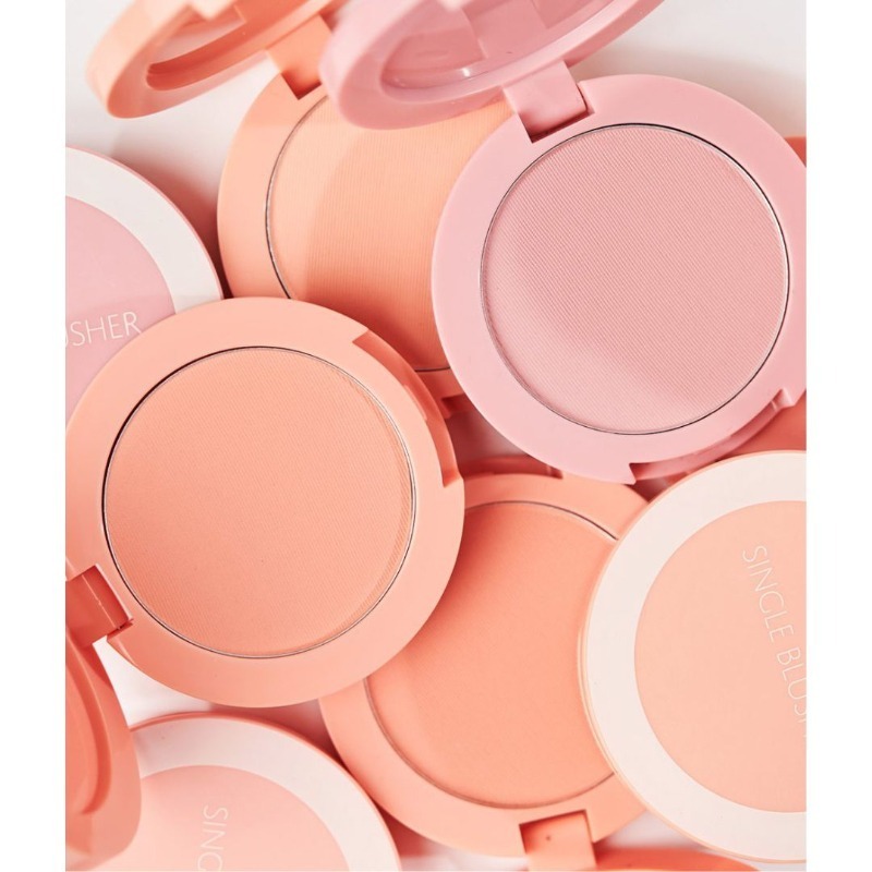 開發票 韓國 THE SAEM 粉嫩馬卡龍單色腮紅餅 5g/入 多款供選-細節圖2