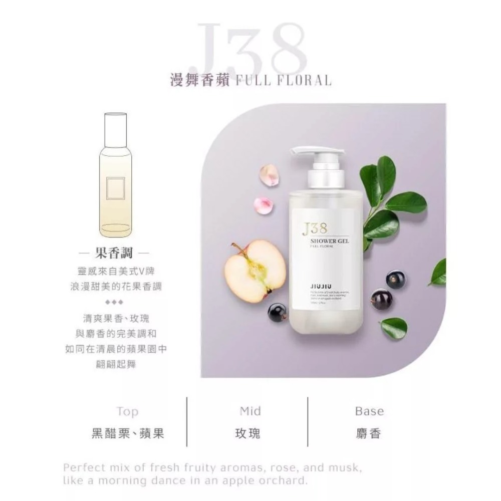開發票 JIUJIU 親親輕奢香氛沐浴露 500ml/入 多款供選-規格圖7