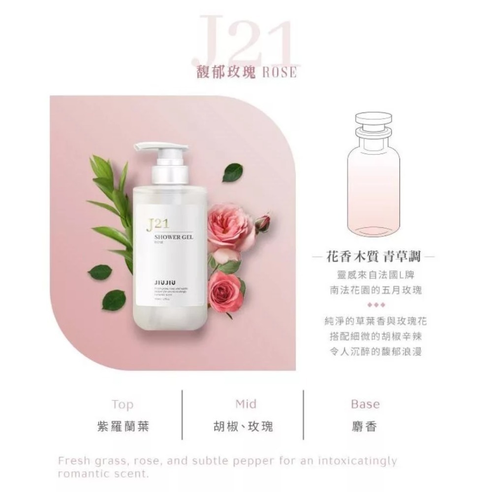 開發票 JIUJIU 親親輕奢香氛沐浴露 500ml/入 多款供選-規格圖7