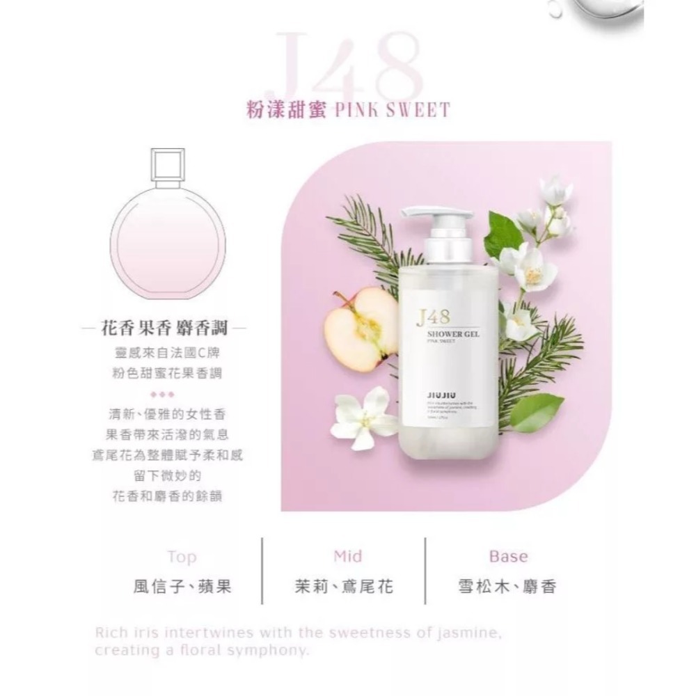 開發票 JIUJIU 親親輕奢香氛沐浴露 500ml/入 多款供選-規格圖7