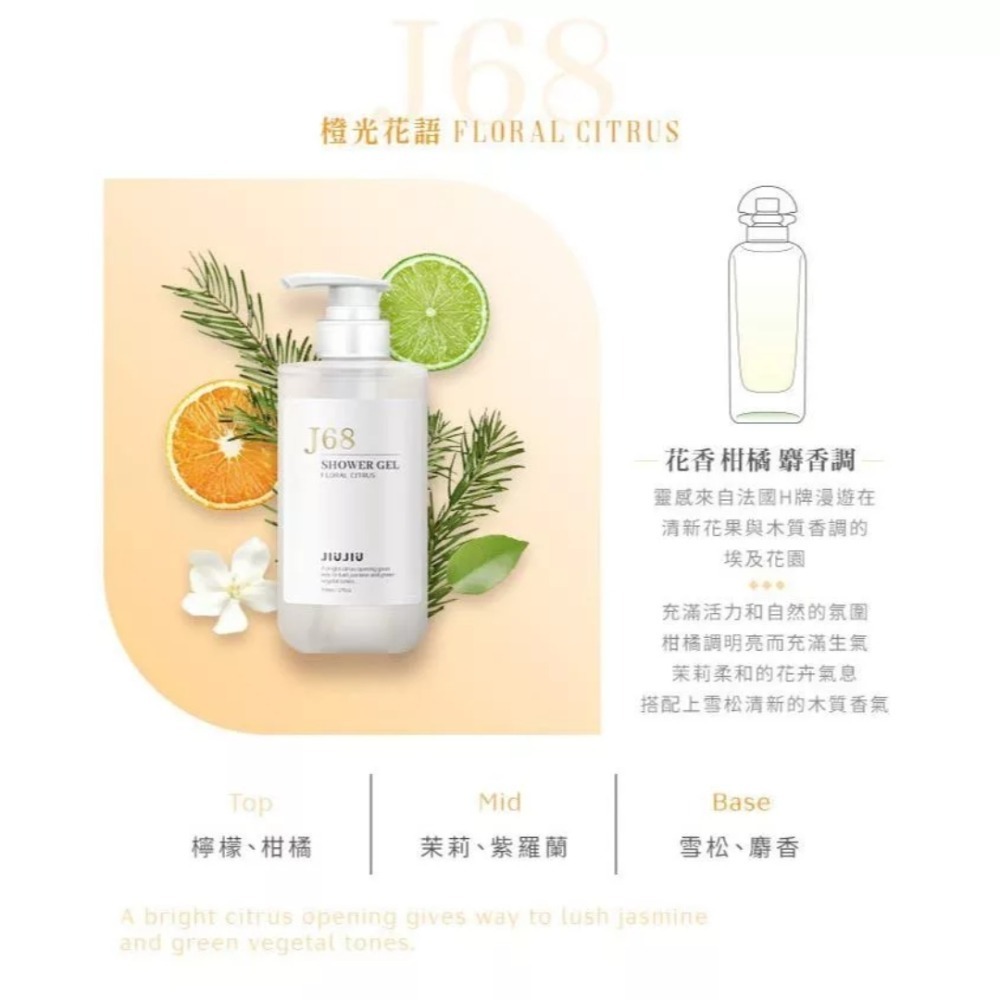 開發票 JIUJIU 親親輕奢香氛沐浴露 500ml/入 多款供選-規格圖7