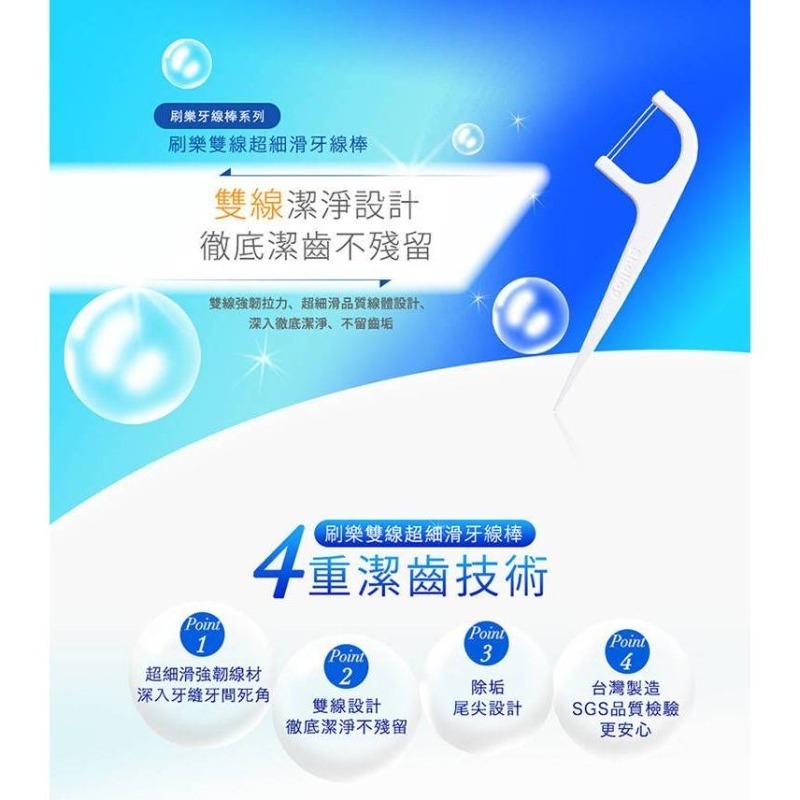開發票 刷樂 Shallop 雙線超細滑／超細滑潔舌 牙線棒 50支x3包 多款供選-細節圖8