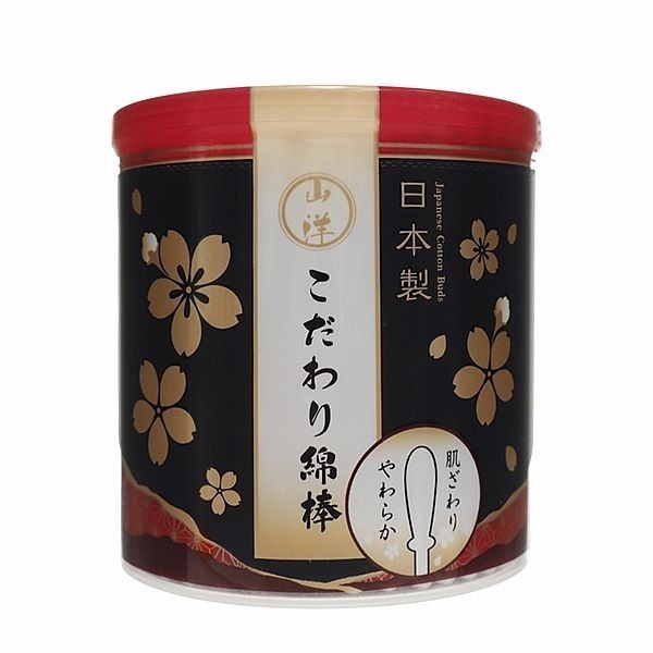 櫻花抗菌棉花棒清潔棉棒180支入(紅)