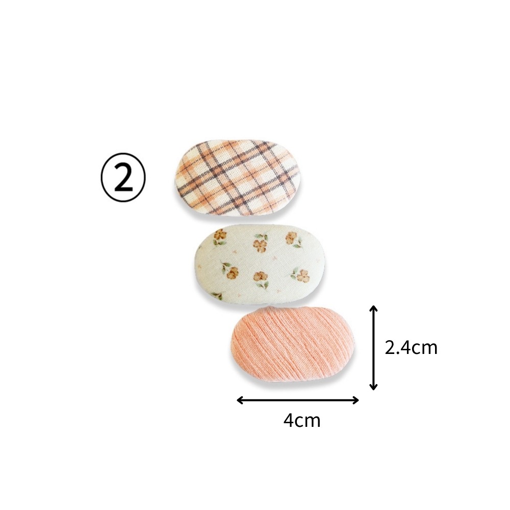 開發票 Bijoux C. 兒童橢圓BB夾 3入組 多色供選 (G50589)-規格圖1