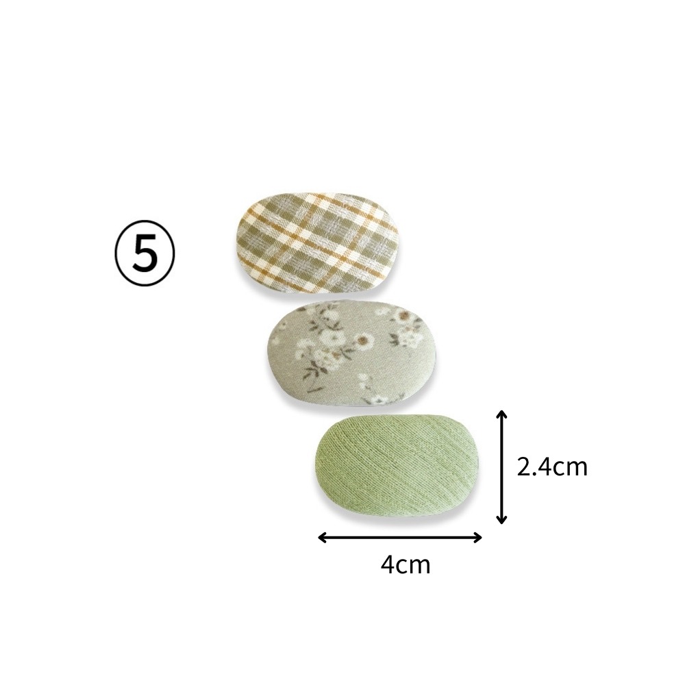 開發票 Bijoux C. 兒童橢圓BB夾 3入組 多色供選 (G50589)-規格圖1