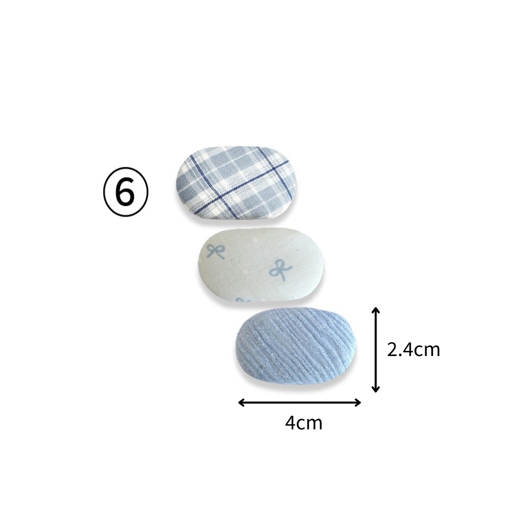 ⑥藍色系 BB夾 3入組(G50589)