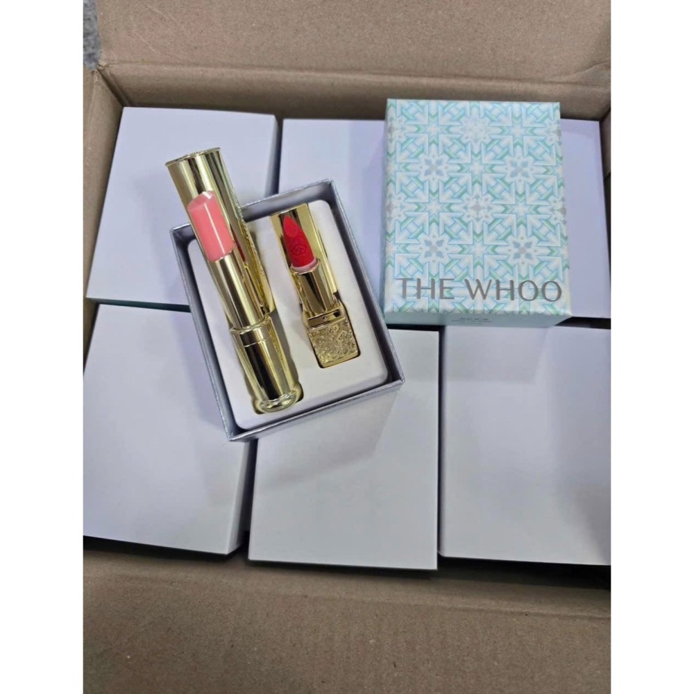 開發票 韓國 WHOO 聖誕限量款潤唇膏套組 2025年聖誕節 交換禮物 雙11-細節圖2
