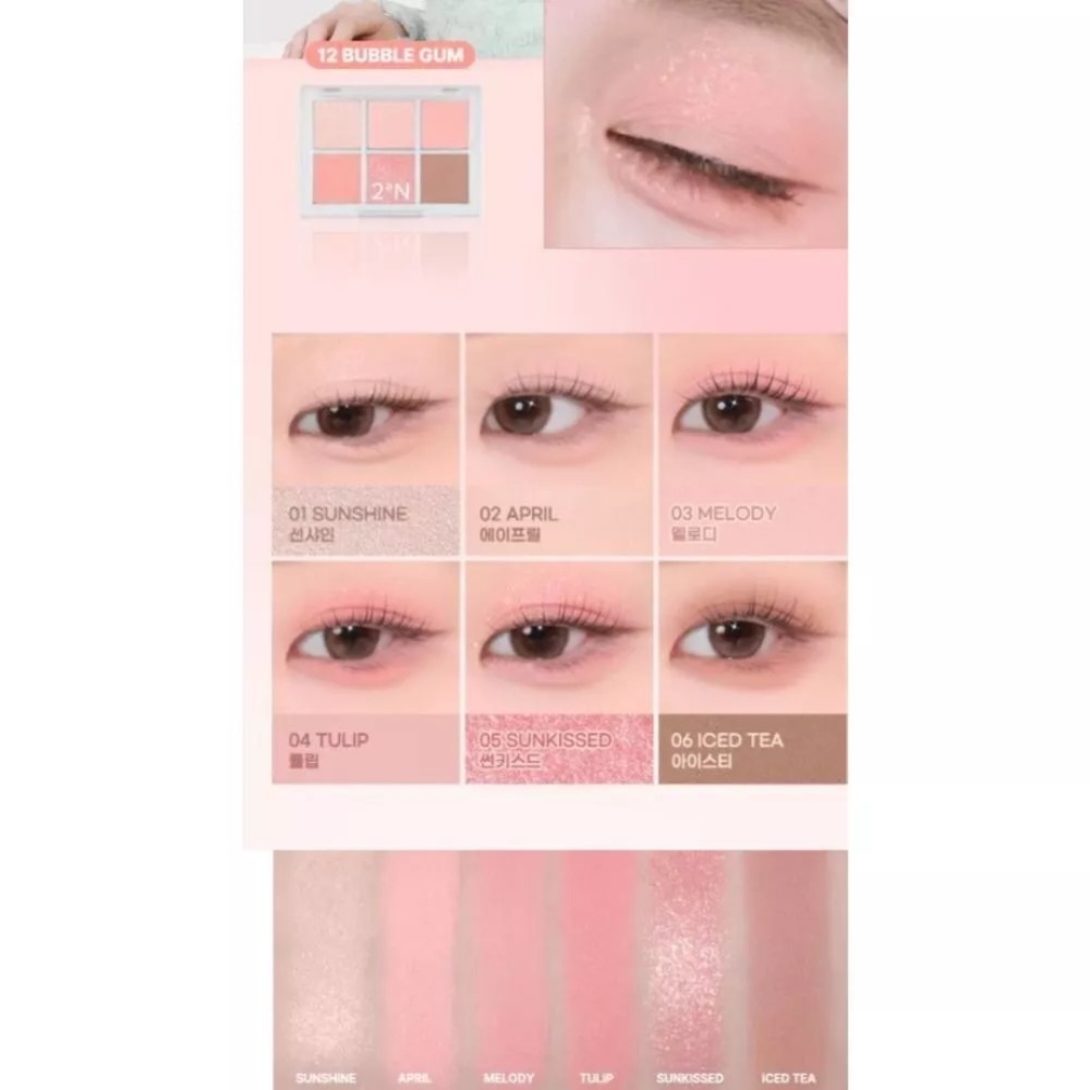 開發票 韓國 2aN Better Me Palette 6色眼影盤 4.5g/盒 多款 眼影 提亮 臥蠶 眼線-規格圖4