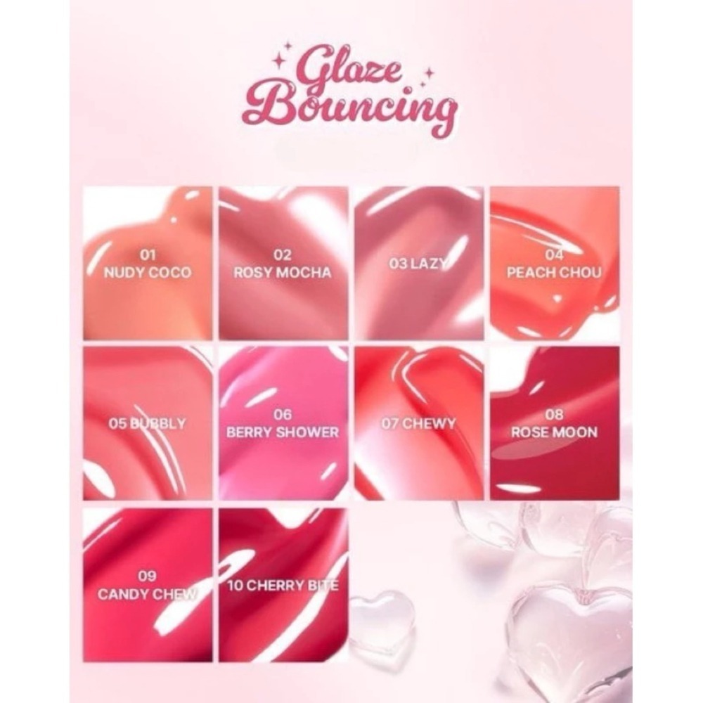 開發票 韓國 2aN Glaze Bounching 水潤滋潤唇蜜唇釉 4.5g/入 多款供選-細節圖2