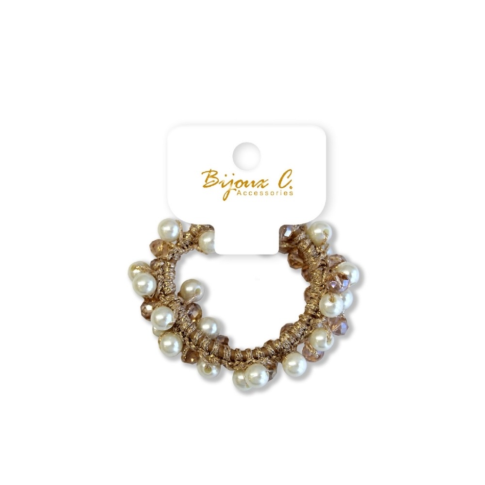 開發票 Bijoux C. 水晶圈圈束 多色供選 (G50680)-規格圖1