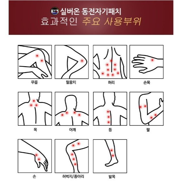 開發票 韓國 KMDIA 24小時 舒緩磁力貼 10入/包 磁力貼-細節圖6