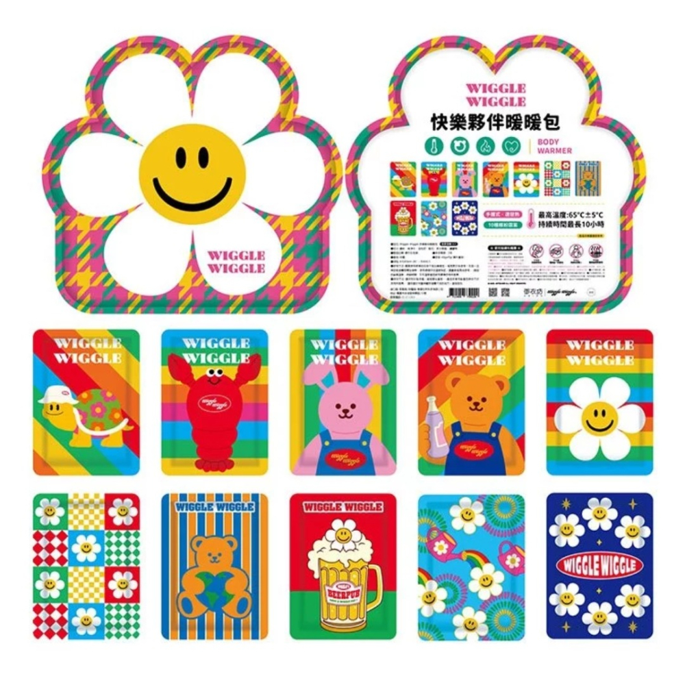 開發票 御衣坊 Wiggle Wiggle 快樂夥伴 手握式暖暖包 (10入/包) 圖案隨機出-細節圖5