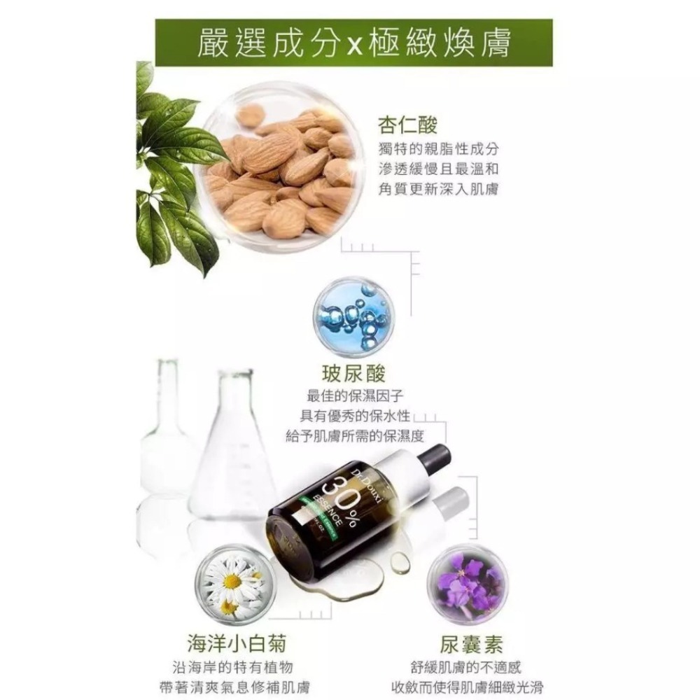 開發票 Dr.Douxi 朵璽 杏仁酸精華液 30ml 10%／18%／30% 多款供選-細節圖2