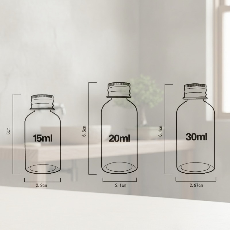 cosmos 鋁蓋瓶 15ml、20ml、30ml 兩入組 多款供選 乳液/沐浴/洗髮分裝瓶 旅行-細節圖2