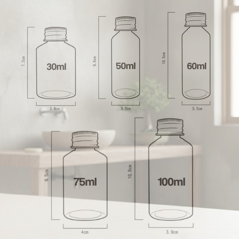 cosmos 鋁蓋瓶 30ml、50ml、60ml、75ml、100ml 多款供選 乳液/沐浴/洗髮分裝瓶 旅行-細節圖2