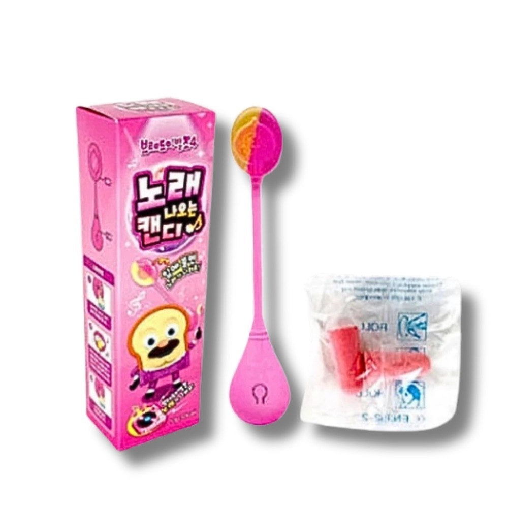 韓國 CU K-POP 天才麵包理髮師 音樂棒棒糖 12g/入 多款供選 水蜜桃、檸檬-規格圖5