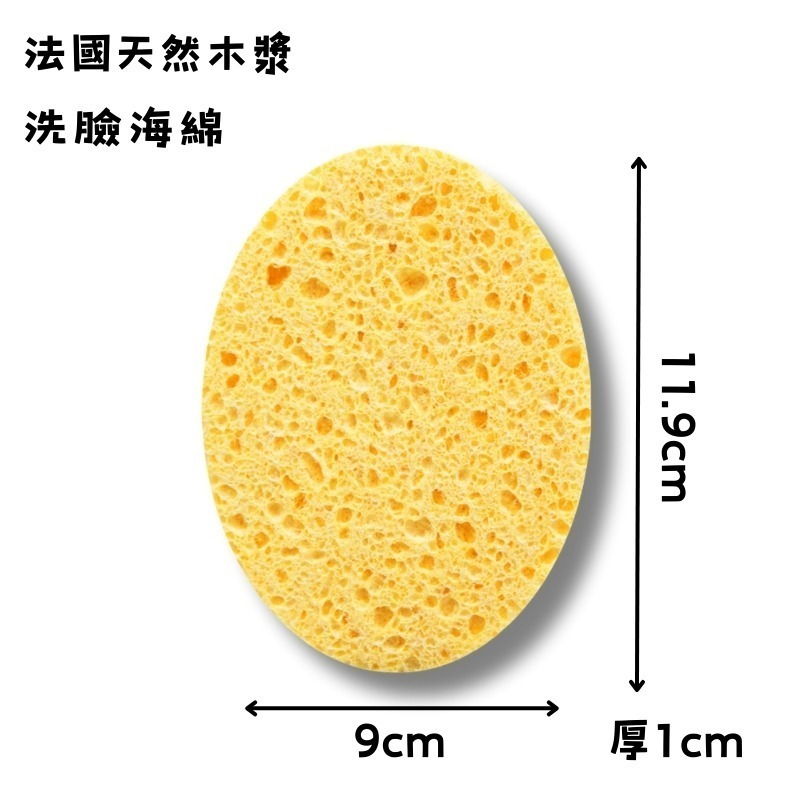開發票 cosmos 法國 天然木漿 洗臉海綿 清潔海綿 洗顏潔顏 多款供選-規格圖3