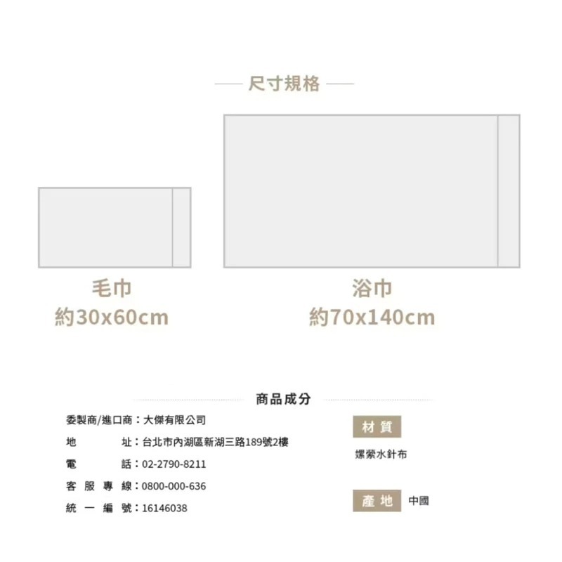 開發票 Cotton Republic 棉花共和國 柔膚免洗毛浴巾組-細節圖3