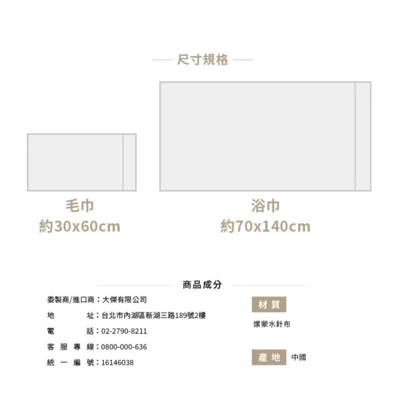 Cotton Republic 棉花共和國 柔膚免洗毛浴巾組-細節圖3