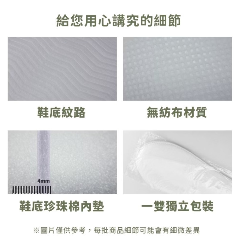 Cotton Republic 棉花共和國 輕巧免洗拖鞋 3雙入/包 28.5cm-細節圖4