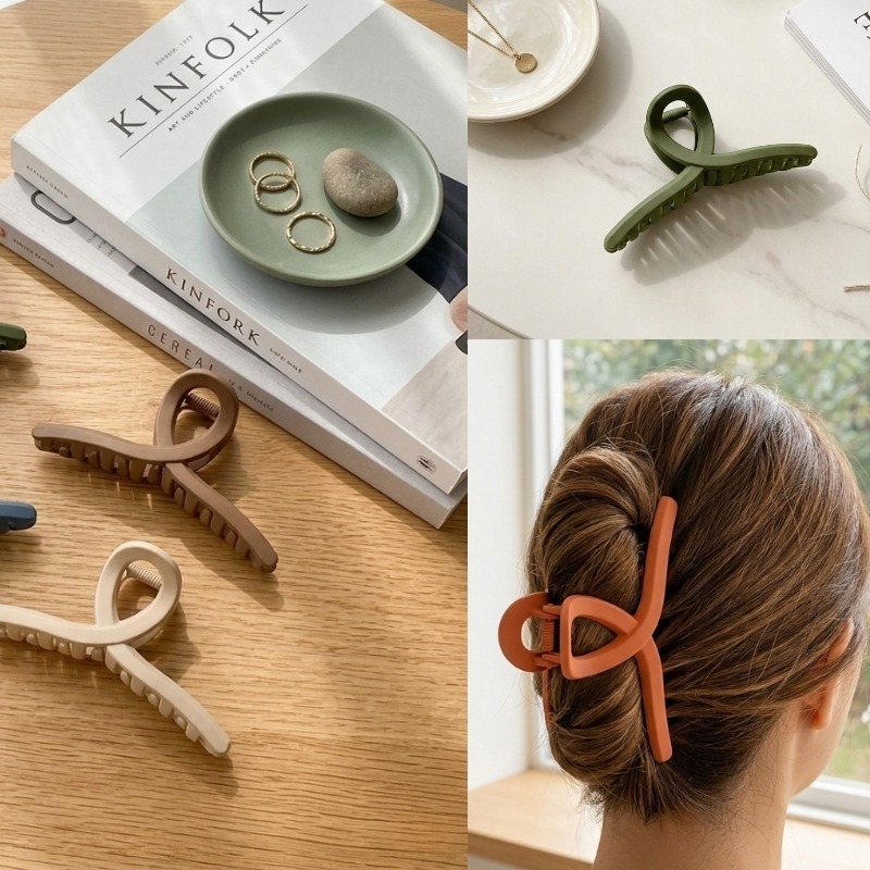 開發票 Bijoux C. 韓製 幻霧氣質鯊魚夾 多款供選 髮夾-細節圖2