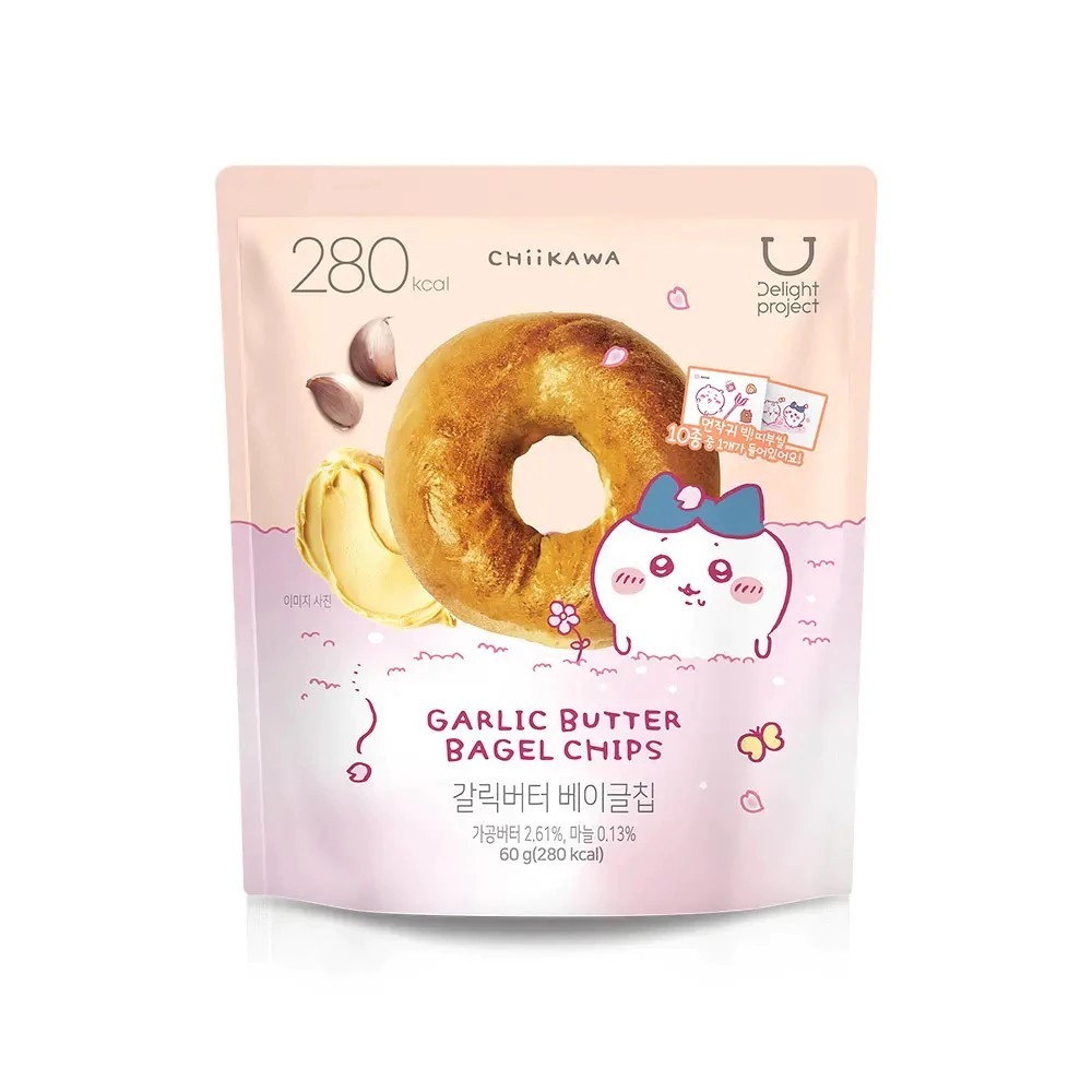 韓國 Delight Project 吉伊卡哇 聯名貝果脆片 貝果餅乾 多款供選 Olive Young必買-規格圖5