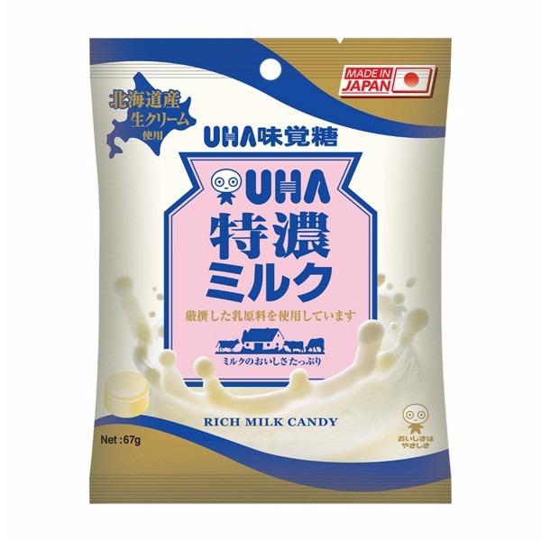 日本 UHA 味覺糖 特濃 牛奶糖 多款供選 糖果 草莓 抹茶 水蜜桃 零食-規格圖4