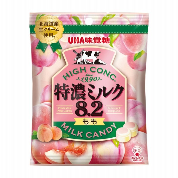 日本 UHA 味覺糖 特濃 牛奶糖 多款供選 糖果 草莓 抹茶 水蜜桃 零食-規格圖4