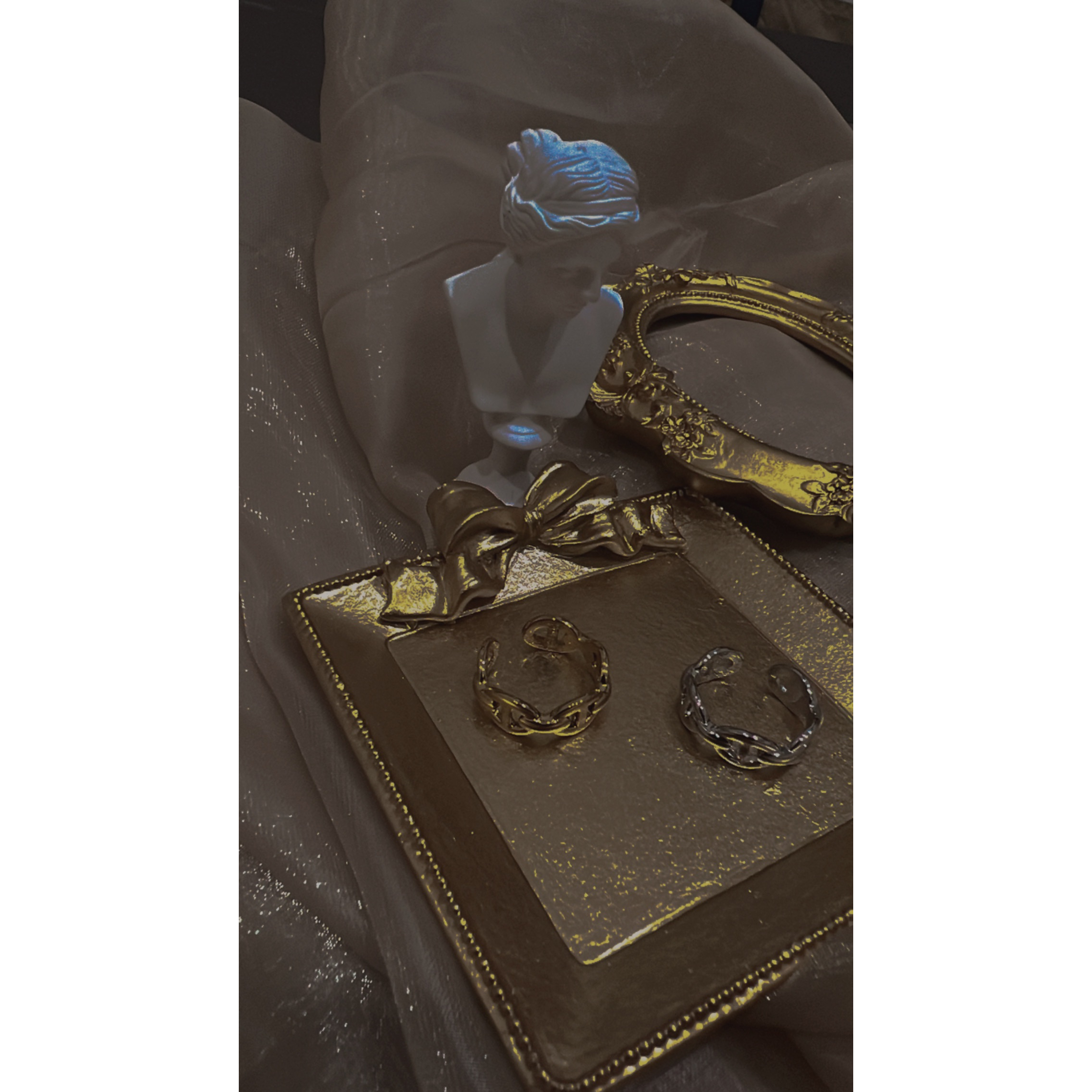 𝐫.𝐨.𝐛.𝐜_𝐚𝐜𝐜♡︎橢圓戒指💍豬鼻子🐽款式可調式-細節圖6